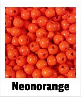 Holzperlen 8mm neonorange